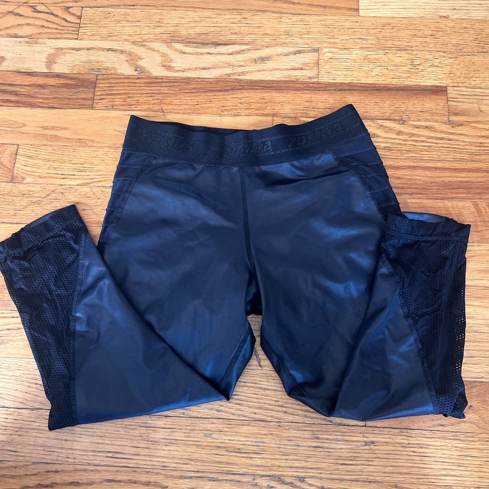 Zumba Fitness Glossy Black Leggings
